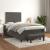 Pat box spring cu saltea, gri închis, 120x190 cm, catifea GartenMobel Dekor