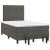 Pat box spring cu saltea, gri închis, 120x190 cm, catifea GartenMobel Dekor