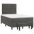 Pat box spring cu saltea, gri închis, 120x190 cm, catifea GartenMobel Dekor