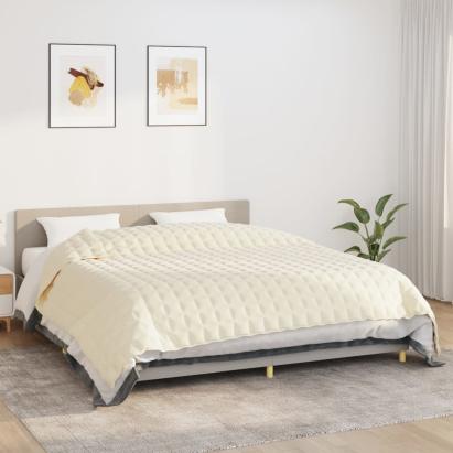 Pătură cu greutăți, crem deschis, 235x290 cm, 11 kg, textil GartenMobel Dekor