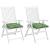 Perne de scaun, 2 buc., 50x50x7 cm, textil, model frunze GartenMobel Dekor