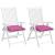 Perne de scaun, 2 buc., roz, 50x50x7 cm, textil oxford GartenMobel Dekor
