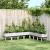 Jardinieră de grădină cu spalier, alb, 200x160x142 cm PP GartenMobel Dekor