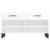 Bancheta pantofar, alb extralucios, 102x35x55 cm, lemn compozit GartenMobel Dekor