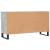 Bancheta pantofar, gri beton, 102x35x55 cm, lemn prelucrat GartenMobel Dekor