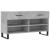 Bancheta pantofar, gri beton, 102x35x55 cm, lemn prelucrat GartenMobel Dekor