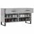 Bancheta pantofar, gri beton, 102x35x55 cm, lemn prelucrat GartenMobel Dekor