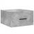 Noptiere montate pe perete 2 buc. gri beton 35x35x20 cm GartenMobel Dekor