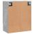 Dulap de perete, gri beton, 60x31x70 cm, lemn compozit GartenMobel Dekor