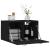 Dulap de perete, negru, 60x36,5x35 cm, lemn prelucrat GartenMobel Dekor