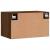 Dulap de perete, stejar maro, 60x36,5x35 cm, lemn prelucrat GartenMobel Dekor