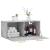 Dulap de perete, gri beton, 80x36,5x35 cm, lemn compozit GartenMobel Dekor