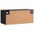 Dulap de perete, negru, 80x36,5x35 cm, lemn compozit GartenMobel Dekor