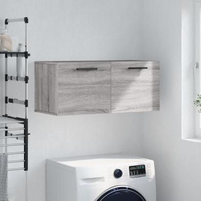Dulap de perete, gri sonoma, 80x36,5x35 cm, lemn compozit GartenMobel Dekor