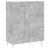 Servantă, gri beton, 69,5x34x90 cm, lemn compozit GartenMobel Dekor
