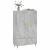 Dulap înalt, gri beton, 69,5x31x115 cm, lemn compozit GartenMobel Dekor