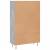 Dulap înalt, gri beton, 69,5x31x115 cm, lemn compozit GartenMobel Dekor