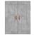 Dulap pe perete, gri beton, 69,5x34x90 cm, lemn prelucrat GartenMobel Dekor