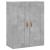 Dulap pe perete, gri beton, 69,5x34x90 cm, lemn prelucrat GartenMobel Dekor