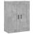 Dulap pe perete, gri beton, 69,5x34x90 cm, lemn prelucrat GartenMobel Dekor