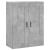 Dulap pe perete, gri beton, 69,5x34x90 cm, lemn prelucrat GartenMobel Dekor