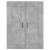 Dulap pe perete, gri beton, 69,5x34x90 cm, lemn prelucrat GartenMobel Dekor