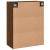 Dulap pe perete, stejar maro, 69,5x34x90 cm, lemn prelucrat GartenMobel Dekor