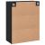 Dulap montat pe perete, negru, 69,5x34x90 cm, lemn prelucrat GartenMobel Dekor