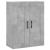 Dulap pe perete, gri beton, 69,5x34x90 cm, lemn prelucrat GartenMobel Dekor