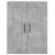Dulap pe perete, gri beton, 69,5x34x90 cm, lemn prelucrat GartenMobel Dekor