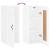 Dulap de perete, alb extralucios, 34,5x34x90 cm, lemn prelucrat GartenMobel Dekor