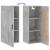 Dulap de perete, gri beton, 34,5x34x90 cm, lemn prelucrat GartenMobel Dekor