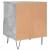 Noptiere, 2 buc., gri beton, 40x35x50 cm, lemn compozit GartenMobel Dekor