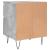 Noptiere, 2 buc., gri beton, 40x35x50 cm, lemn compozit GartenMobel Dekor