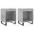 Noptiere, 2 buc., gri beton, 40x35x50 cm, lemn compozit GartenMobel Dekor