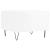 Mese de cafea 2 buc. alb extralucios 50x46x35 cm lemn compozit GartenMobel Dekor