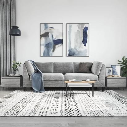 Măsuțe de cafea 2 buc. gri sonoma 50x46x35 cm lemn compozit GartenMobel Dekor