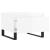 Mese de cafea 2 buc. alb extralucios 50x46x35 cm lemn compozit GartenMobel Dekor