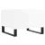 Mese de cafea 2 buc. alb extralucios 50x46x35 cm lemn compozit GartenMobel Dekor
