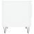 Mese de cafea 2 buc. alb extralucios 50x46x50 cm lemn compozit GartenMobel Dekor