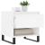 Mese de cafea 2 buc. alb extralucios 50x46x50 cm lemn compozit GartenMobel Dekor