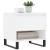 Mese de cafea 2 buc. alb extralucios 50x46x50 cm lemn compozit GartenMobel Dekor
