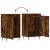 Servante, 2 buc., stejar fumuriu, 40x35x70 cm, lemn prelucrat GartenMobel Dekor