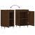 Servante, 2 buc., stejar maro, 40x35x70 cm, lemn prelucrat GartenMobel Dekor