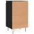 Servante, 2 buc., negru, 40x35x70 cm, lemn prelucrat GartenMobel Dekor