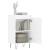 Servante, 2 buc., alb extralucios, 40x35x70 cm, lemn prelucrat GartenMobel Dekor