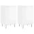 Servante, 2 buc., alb extralucios, 40x35x70 cm, lemn prelucrat GartenMobel Dekor