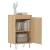 Servante, 2 buc., stejar sonoma, 40x35x70 cm, lemn prelucrat GartenMobel Dekor
