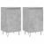 Servante, 2 buc., gri beton, 40x35x70 cm, lemn prelucrat GartenMobel Dekor