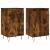 Servante, 2 buc., stejar fumuriu, 40x35x70 cm, lemn prelucrat GartenMobel Dekor